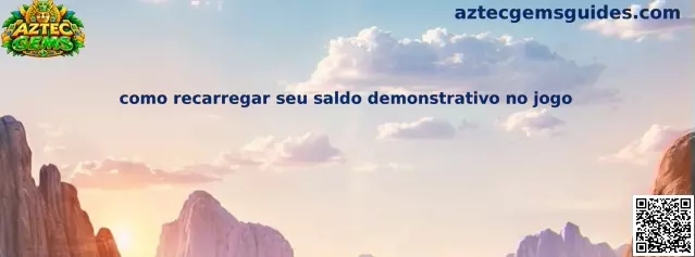 Como recarregar saldo demonstrativo