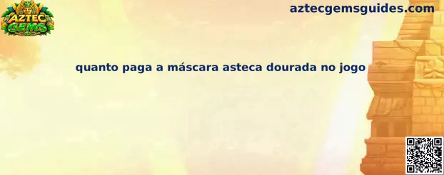 Máscara Asteca Dourada