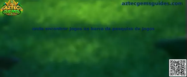 Onde encontrar jogos na barra de pesquisa